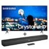 Samsung Smart TV 50" Crystal UHD 50TU7000 4K, Borda Infinita, Bluetooth + SoundBar 2.0 JBL