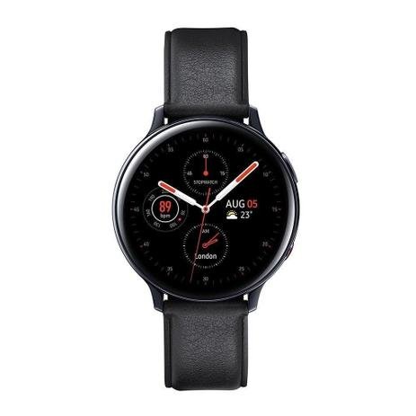 Smartwatch Samsung Galaxy LTE 44MM Watch Active 2, Preto, Tela 1.4", 4G+Wi-Fi+NFC, Bluetooth, GPS, 4GB