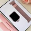 Relógio Smart Watch P80 C/ Duas Pulseiras Batimento Cardíaco - Rosa -