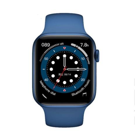 Relógio Smart Watch 7 Inteligente Lançamento 2021 azul - smartwatcch - IWO - Imagem 3