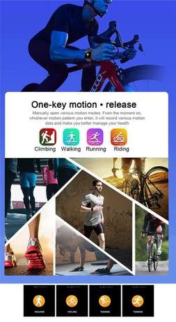 Relógio Smart Watch Esportivo T80s Bluetooth Android Ios Feminino Rosa 2 Pulseira Bracelete Original Nfe - Sport Bracelet - Imagem 7