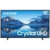 Samsung Smart TV 60" Crystal UHD 4K 60AU8000, Design slim, Tela sem limites, Visual Livre de Cabos, Alexa built in, Controle Único