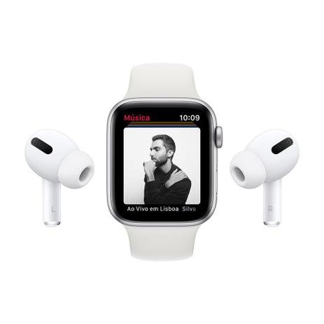 Apple Watch SE (GPS) 40mm caixa cinza-espacial alumínio pulseira esportiva preta - Imagem 9