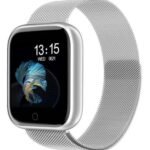 Relógio Smart Watch Esportivo T80 Bluetooth Android e IOS - Prata - T 80