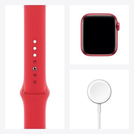 Apple Watch Series 6 GPS, 40 mm, Alumínio (PRODUCT)RED, Pulseira Esportiva (PRODUCT)RED - M00A3BE/A - Imagem 3