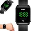 Relógio unissex skmei digital touch watch 1532 preto