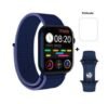 Relogio Smart Watch Inteligente Hw19 44mm Serie 6 Com Pelicula Azul