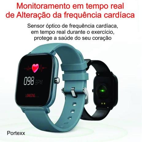 Smart Watch Relógio inteligente Pressão Sangue P8 Cor Rosa - Portexx - Imagem 2