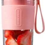 DAS LEBEN Liquidificador portátil, copo de suco com uma mão, feito com material livre de BPA portátil ou shakes e vitaminas, espremedor para cozinha, útil e potente e conveniente