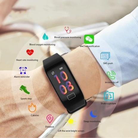 Relogio inteligente tomate mtr-22 smart watch android ios - Imagem 2