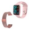 Relógio Smart Watch Feminino Touch P80 + Duas Pulseiras Rose - Smartwatch