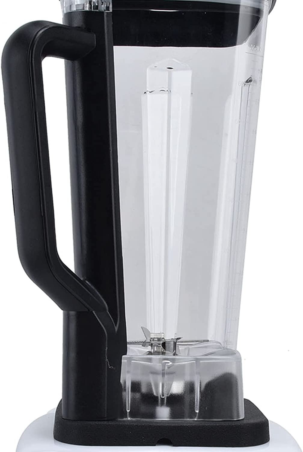 Liquidificador profissional,2L triturador de gelo de alto desempenho Liquidificador de bancada compacto com máximo de 1800 watts,controle de 10 velocidades e 8 lâminas de aço inoxidável(EU) - Imagem 7