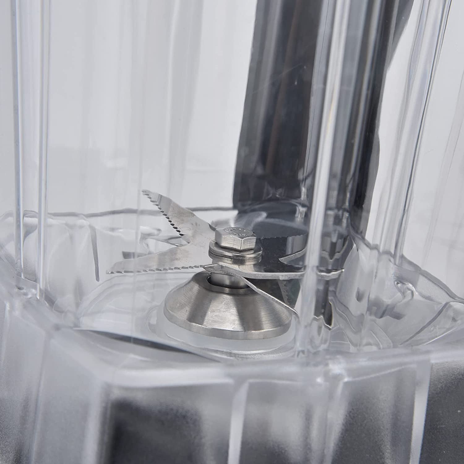 Liquidificador profissional,2L triturador de gelo de alto desempenho Liquidificador de bancada compacto com máximo de 1800 watts,controle de 10 velocidades e 8 lâminas de aço inoxidável(EU) - Imagem 5