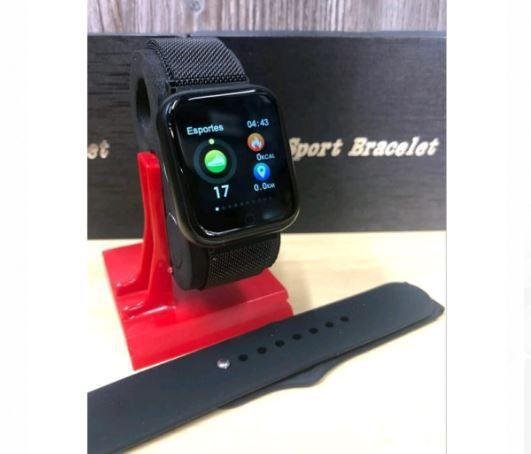 Relógio Smart Watch Feminino Oled P70 + Duas Pulseiras Black - Imagem 7