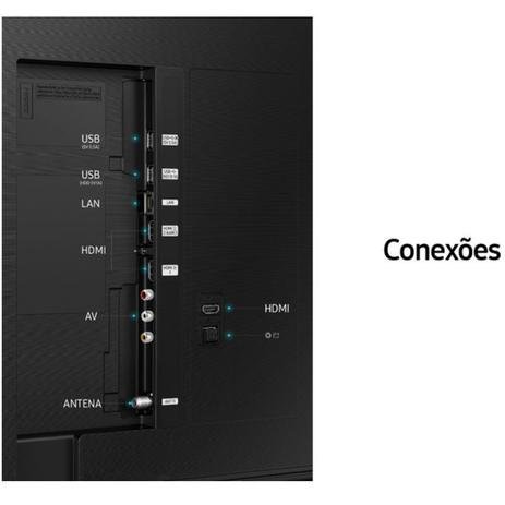 Samsung Smart TV 60" Crystal UHD 4K 60AU8000 Painel Dynamic Crystal Color Design Slim WI-FI Preto - Imagem 6