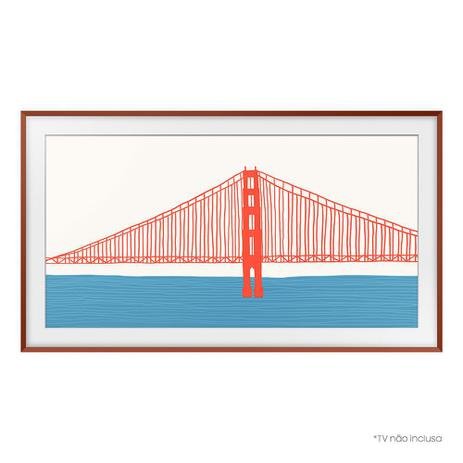 Moldura Samsung Para Smart TV 55" The Frame 2021 Terracota - Imagem 2