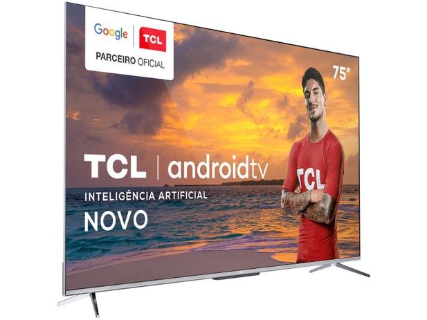 Smart TV 4K LED 75” TCL 75P715 Android - Wi-Fi Bluetooth 3 HDMI 2 USB - Imagem 8