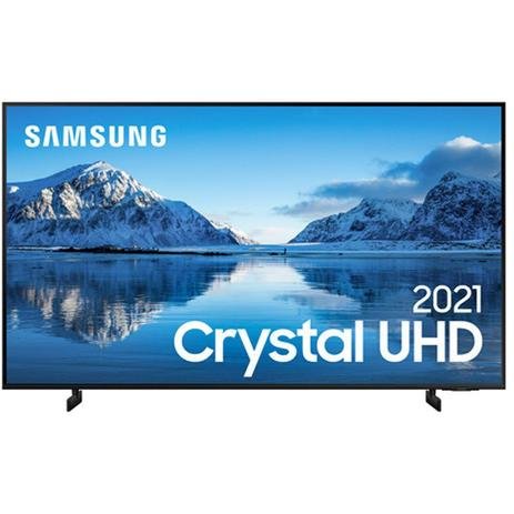 Samsung Smart TV 50" Crystal UHD 4K 50AU8000, Painel Dynamic Crystal Color, Design slim, Tela sem li