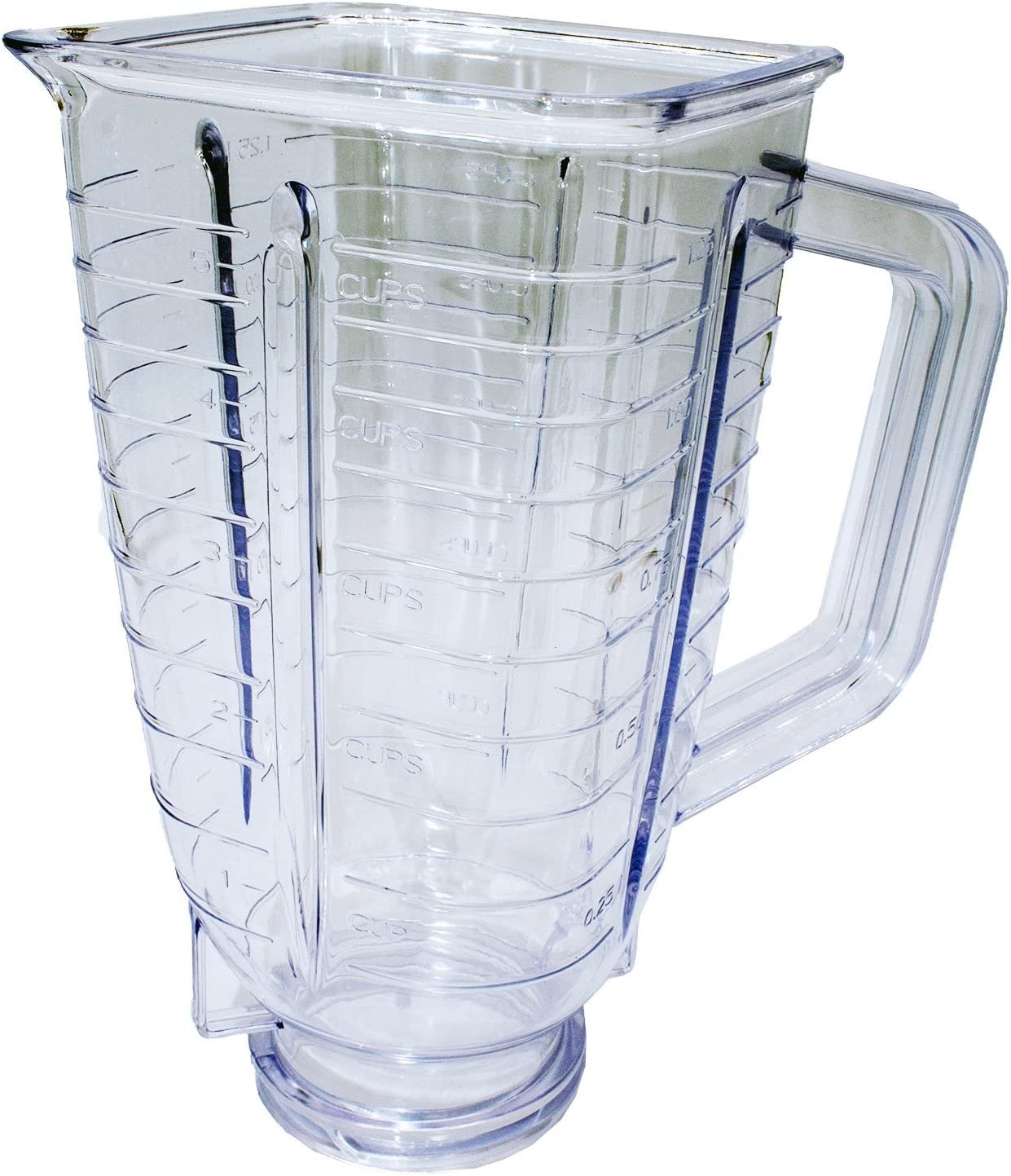 Mistura de 5 xícaras, jarro de plástico quadrado superior, completo, compatível com liquidificadores Oster e Osterizador - Imagem 8