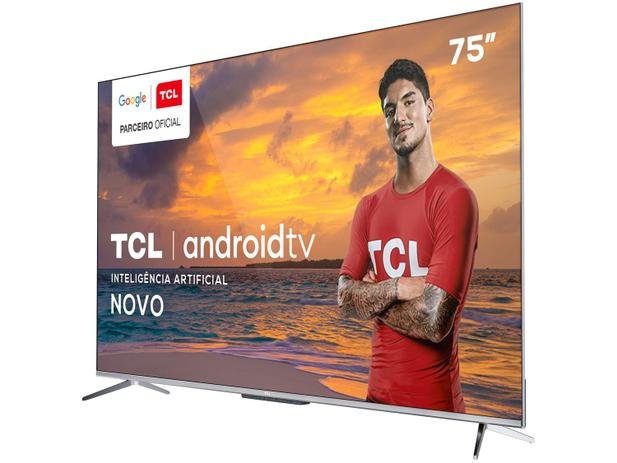 Smart TV 4K LED 75” TCL 75P715 Android - Wi-Fi Bluetooth 3 HDMI 2 USB - Imagem 6