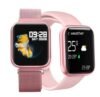 Relógio Smart Watch P80 Rosa C/ Duas Pulseiras Batimento Cardíaco - Sport Bracelet