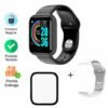 Smartwatch D20/y68 Relogio Inteligente Bluetooth Preto + Pulseira Branco +Pelicula - Smart Watch