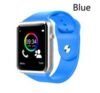 Relógio Inteligente Smart Watch A1 Azul Atende Chamadas Slot Para Mini Chip e Cartão de Memória