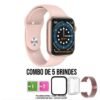 Relógio Smart watch Max W26+ Pró Botão Rotativo - Rose
