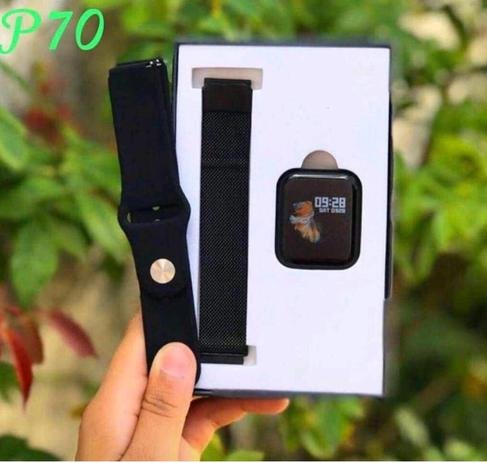 Relógio Smart Watch Feminino Oled P70 + Duas Pulseiras Black - Imagem 6