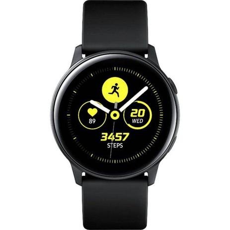 Smartwatch Samsung Galaxy Watch Active Preto com Monitoramento Cardíaco Bluetooth