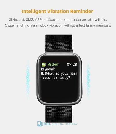 Relógio Smart Watch P80 Rosa C/ Duas Pulseiras Batimento Cardíaco - Sport Bracelet - Imagem 4