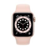 Apple Watch Series 6 44mm Gold Aluminium Pulseira Pink GPS Nota