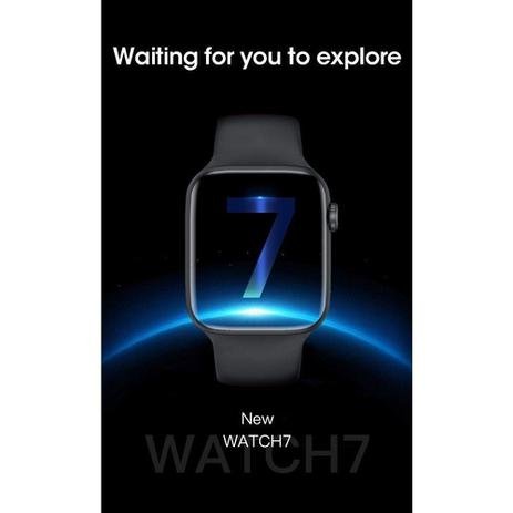 Relógio Smart Watch 7 Inteligente Lançamento 2021 preto - smartwatcch - Imagem 3