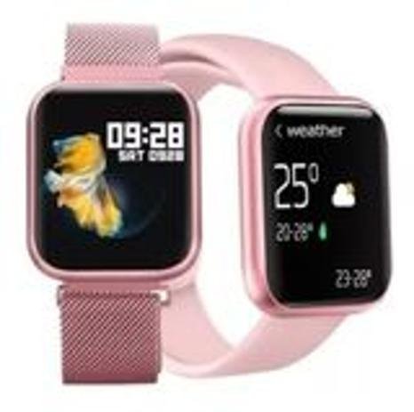 Relógio Smart Watch Esportivo T80 Bluetooth - Rosa