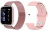 Relógio Smart Watch P80 C/ Duas Pulseiras Batimento Cardíaco DA FIT Rosa - FkvHelogios