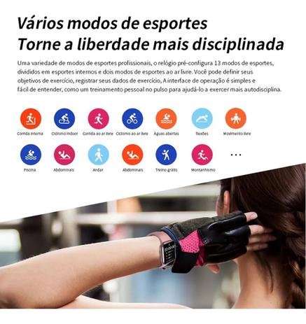 Relogio Inteligente Smartwatch HW19 C/2 Pulseiras Android iOS Masculino Feminino Lançamento Faz Ligaçao - Wearfit Watch - Imagem 6