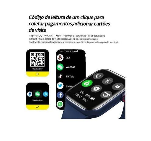 Relógio Inteligente Smart Watch HW19 Tela Inifinita Tecnologia NFC - Imagem 8