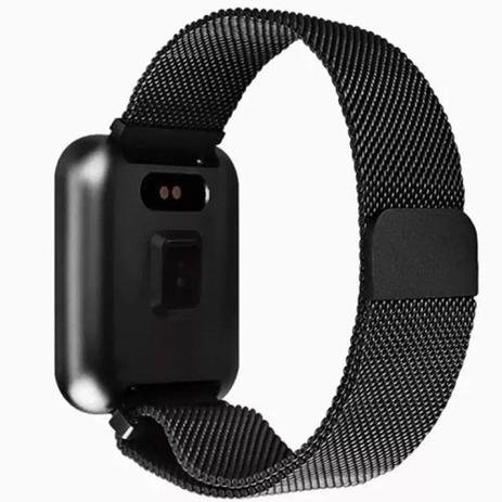 Relógio Smart Watch P80 C/ Duas Pulseiras Batimento Cardíaco DA FIT Preto - FkvHelogios - Imagem 5