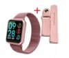 Relógio Smart Watch Feminino P70 + Duas Pulseiras