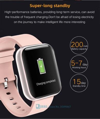 Relógio Smart Watch P80 Rosa C/ Duas Pulseiras Batimento Cardíaco - Sport Bracelet - Imagem 5