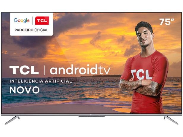 Smart TV 4K LED 75” TCL 75P715 Android - Wi-Fi Bluetooth 3 HDMI 2 USB - Imagem 7