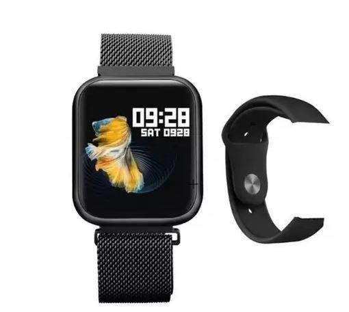 Relógio Smart Watch Feminino Oled P70 + Duas Pulseiras Black - Imagem 2