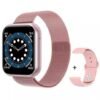 Relógio Smart Watch Feminino Oled P70 + Duas Pulseiras Rose