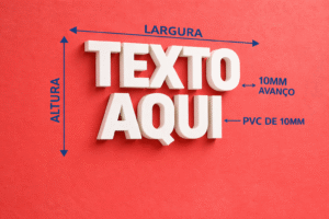 letreiro alto relevo profissional cnc